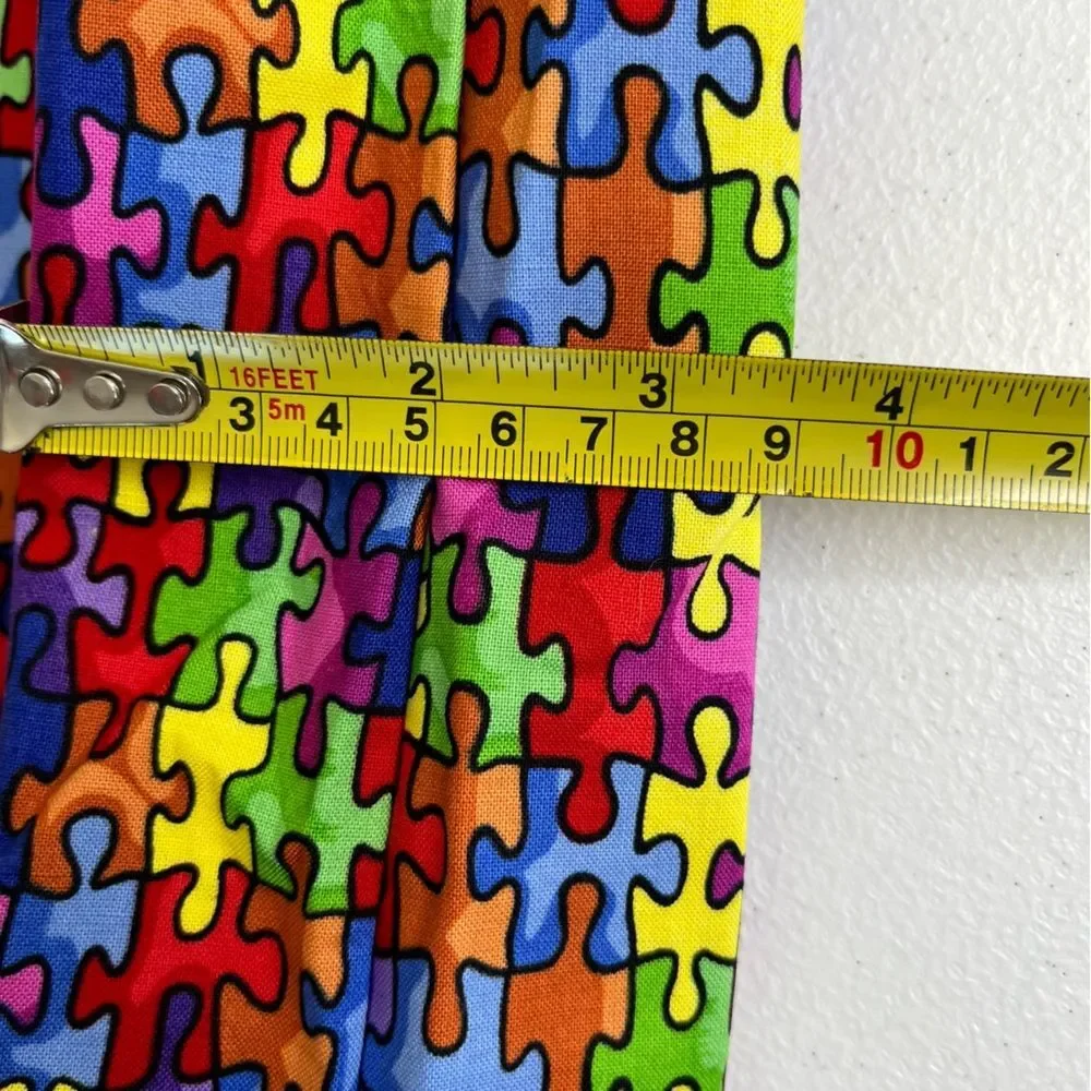 Handmade Retreat Cosmetic Bag Keychain Autism Puzzle Piece Set New Zipper Pouch